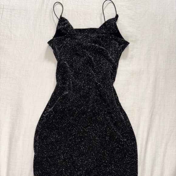 H&M Divided Black Glitter Sparkle Dress - Picture 4 of 6